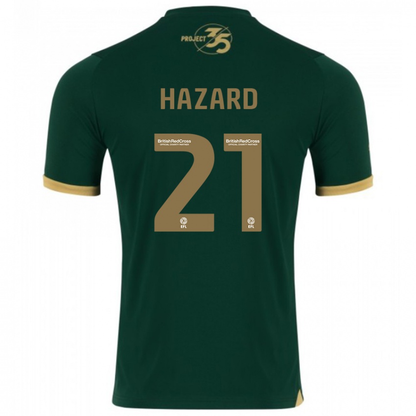 Mujer Camiseta Conor Hazard #21 Verde 1ª Equipación 2023/24 La Camisa Argentina