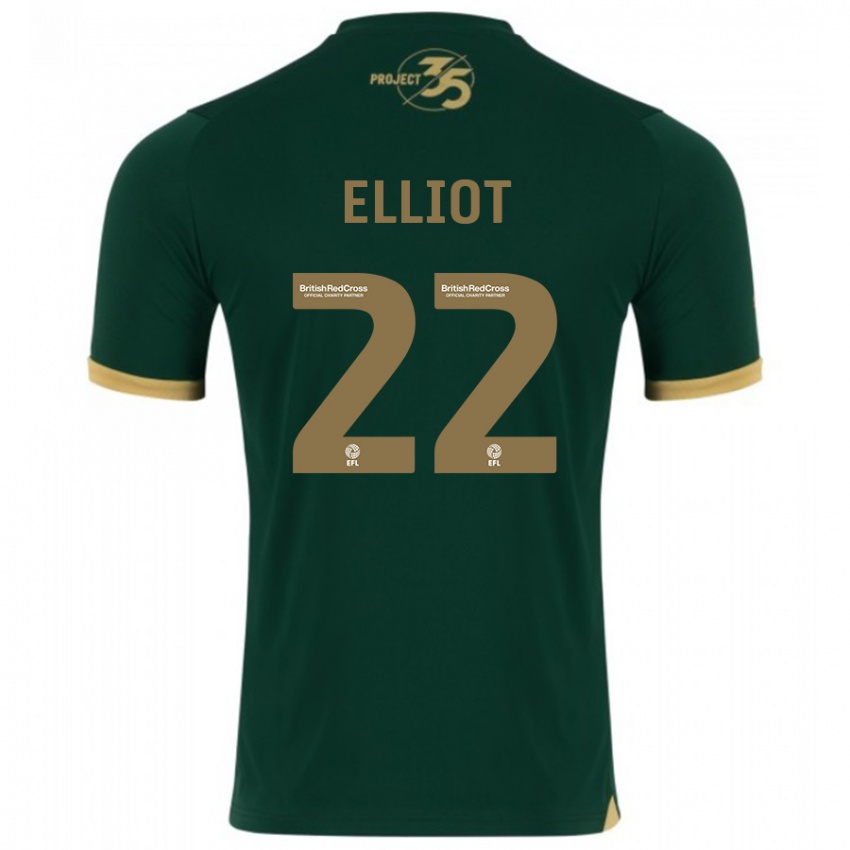 Mujer Camiseta Emily Elliot #22 Verde 1ª Equipación 2023/24 La Camisa Argentina