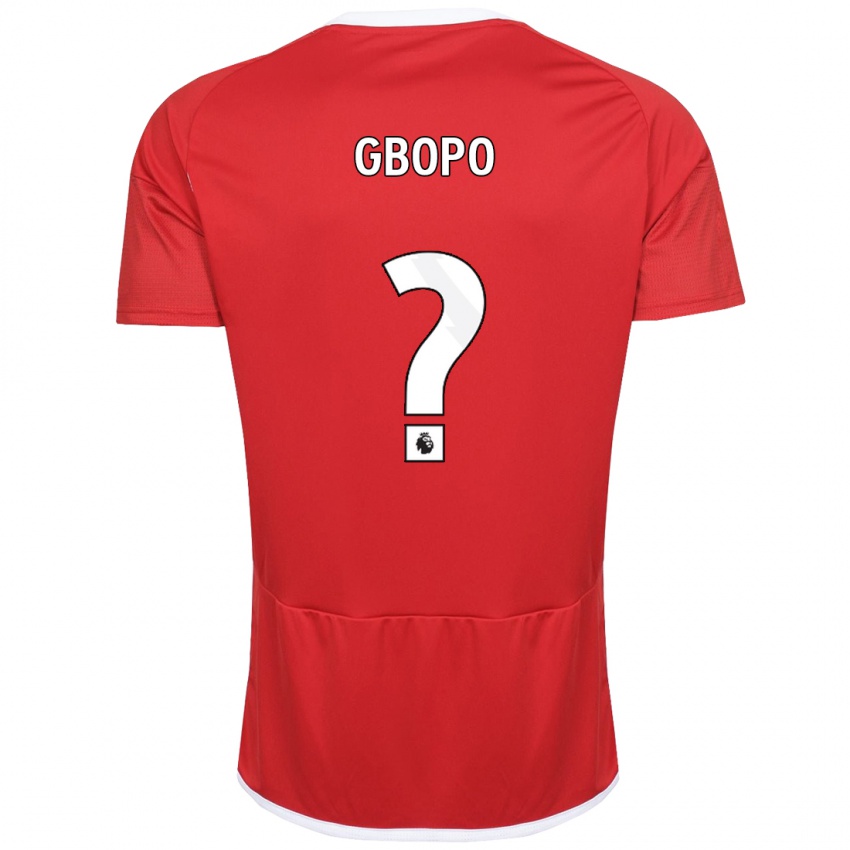 Mujer Camiseta Tony Gbopo #0 Rojo 1ª Equipación 2023/24 La Camisa Argentina