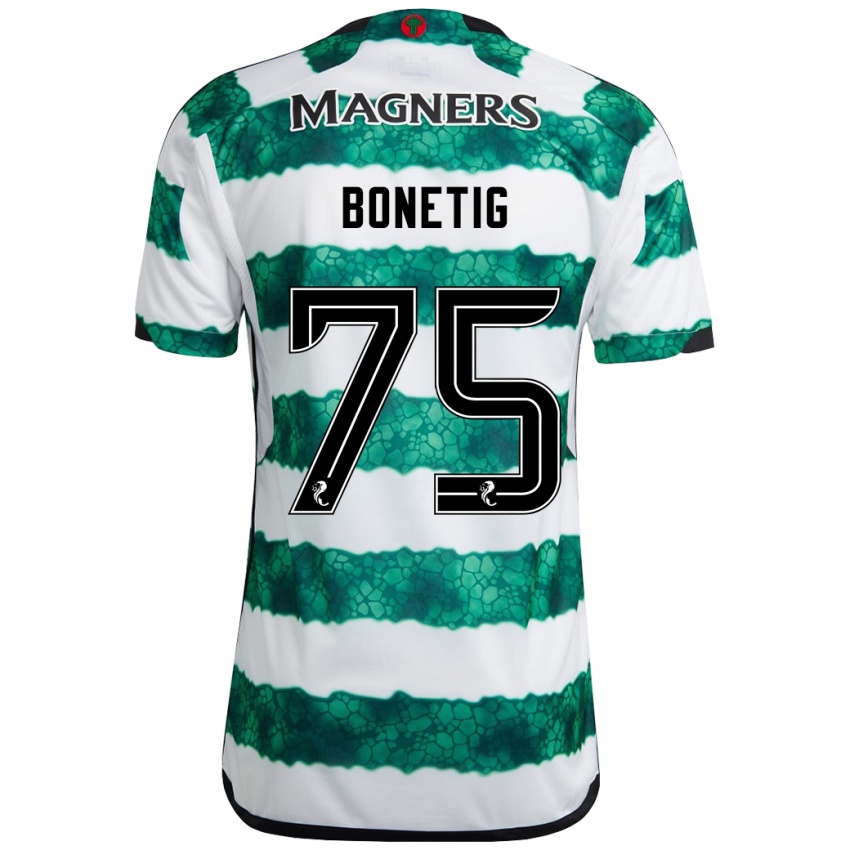 Mujer Camiseta Liam Bonetig #75 Verde 1ª Equipación 2023/24 La Camisa Argentina