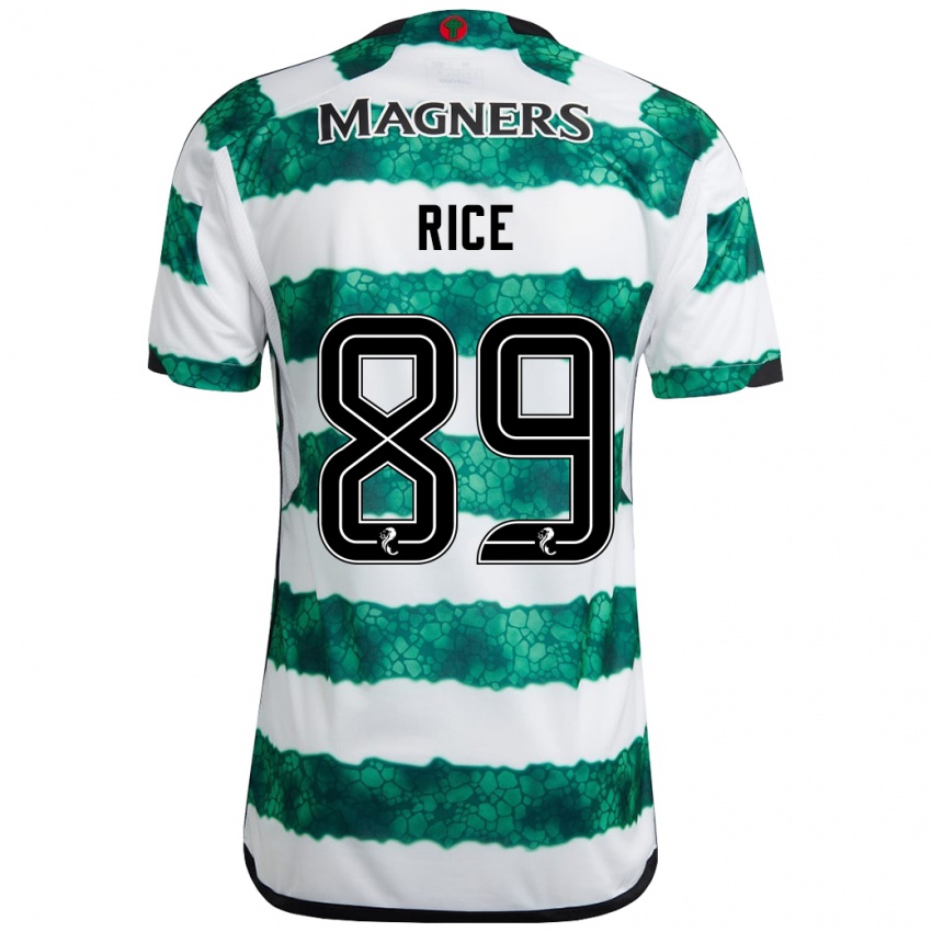 Mujer Camiseta Aidan Rice #89 Verde 1ª Equipación 2023/24 La Camisa Argentina