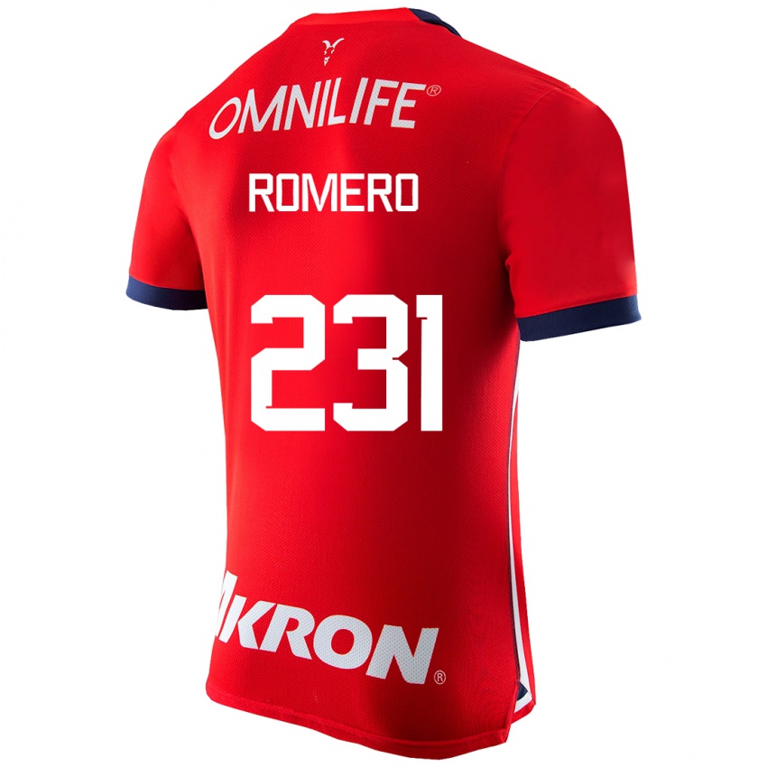 Mujer Camiseta Ángel Romero #231 Rojo 1ª Equipación 2023/24 La Camisa Argentina