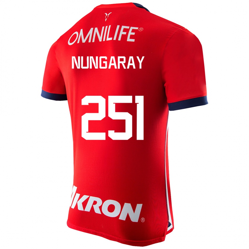 Mujer Camiseta David Nungaray #251 Rojo 1ª Equipación 2023/24 La Camisa Argentina