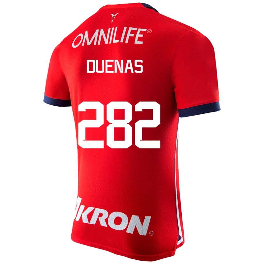 Mujer Camiseta Omar Dueñas #282 Rojo 1ª Equipación 2023/24 La Camisa Argentina