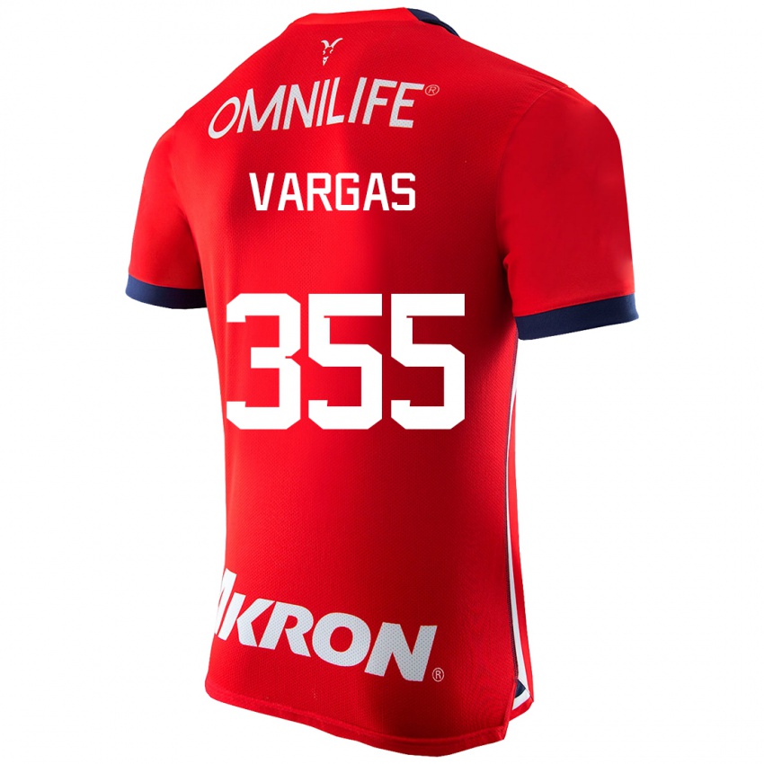 Mujer Camiseta Edgar Vargas #355 Rojo 1ª Equipación 2023/24 La Camisa Argentina