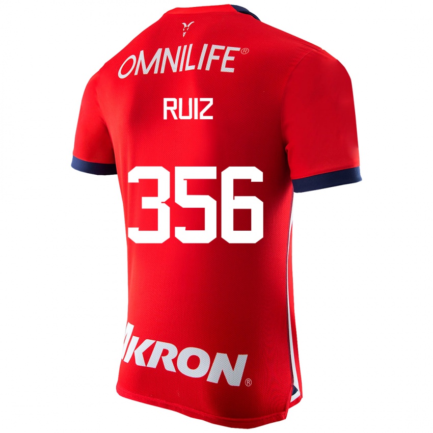 Mujer Camiseta Dilan Ruiz #356 Rojo 1ª Equipación 2023/24 La Camisa Argentina