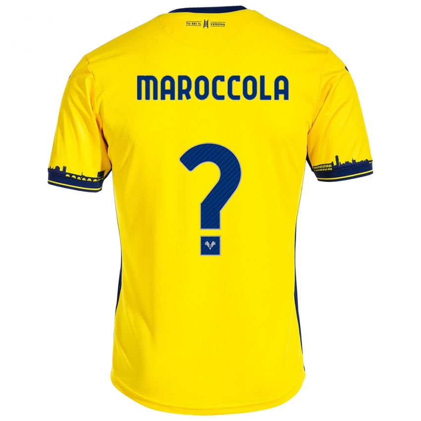 Mujer Camiseta Francesco Maroccola #0 Amarillo 2ª Equipación 2023/24 La Camisa Argentina