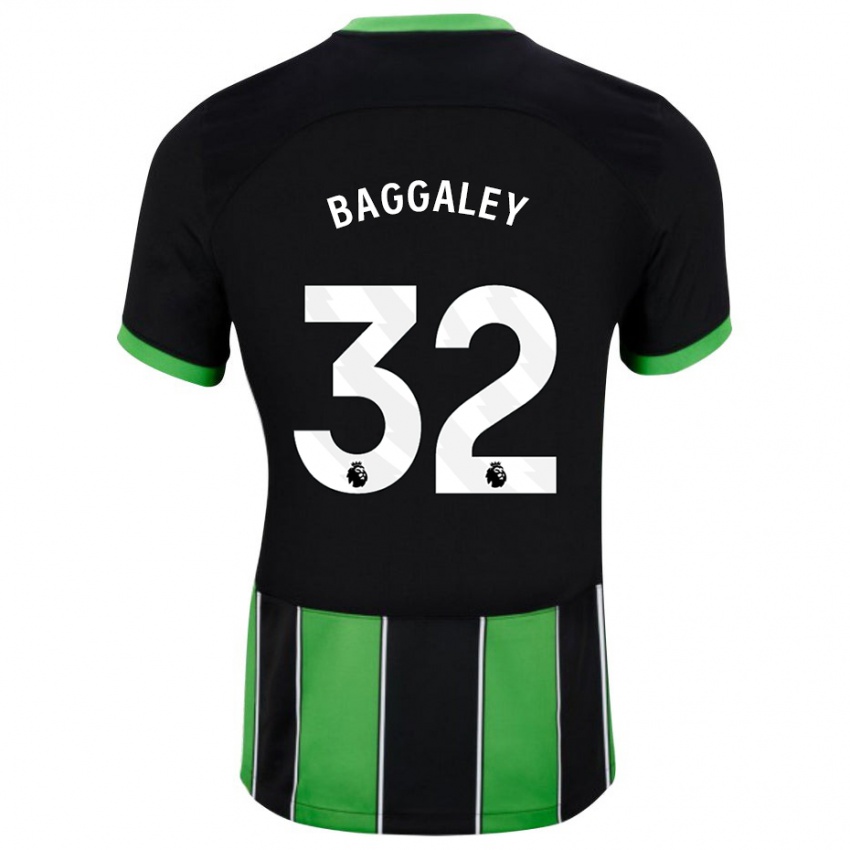 Mujer Camiseta Sophie Baggaley #32 Verde Negro 2ª Equipación 2023/24 La Camisa Argentina