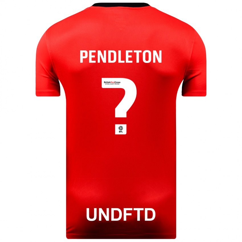Mujer Camiseta Byron Pendleton #0 Rojo 2ª Equipación 2023/24 La Camisa Argentina