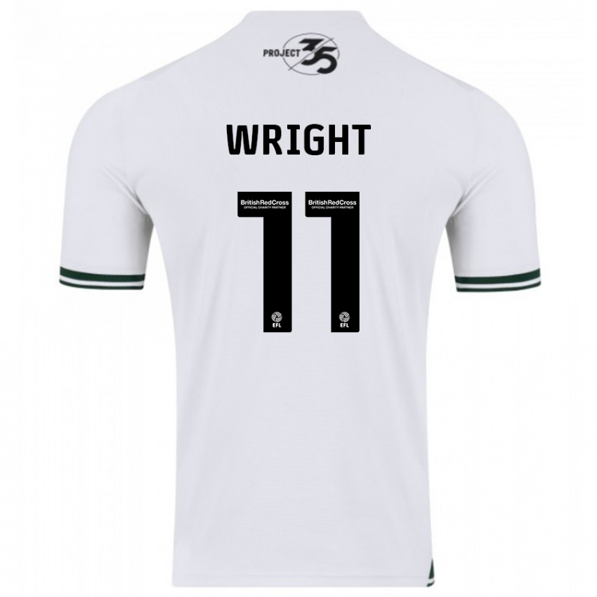Mujer Camiseta Callum Wright #11 Blanco 2ª Equipación 2023/24 La Camisa Argentina