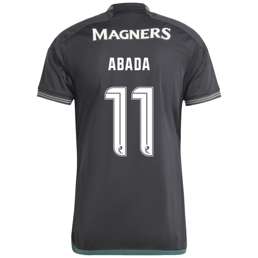 Mujer Camiseta Liel Abada #11 Negro 2ª Equipación 2023/24 La Camisa Argentina