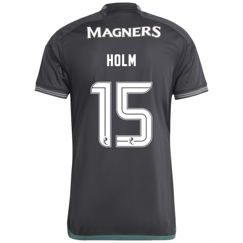 Mujer Camiseta Odin Thiago Holm #15 Negro 2ª Equipación 2023/24 La Camisa Argentina