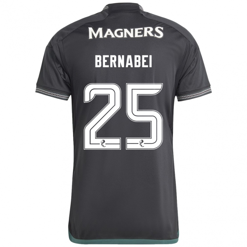 Mujer Camiseta Alexandro Bernabéi #25 Negro 2ª Equipación 2023/24 La Camisa Argentina