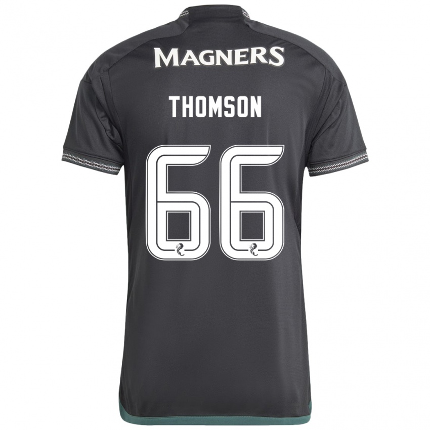 Mujer Camiseta Corey Thomson #66 Negro 2ª Equipación 2023/24 La Camisa Argentina