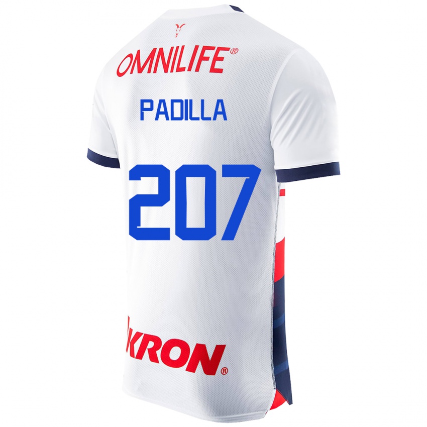Mujer Camiseta Yael Padilla #207 Blanco 2ª Equipación 2023/24 La Camisa Argentina