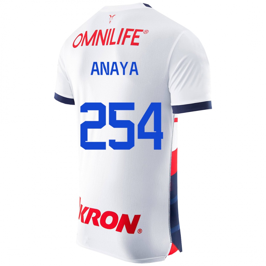 Mujer Camiseta Mario Anaya #254 Blanco 2ª Equipación 2023/24 La Camisa Argentina
