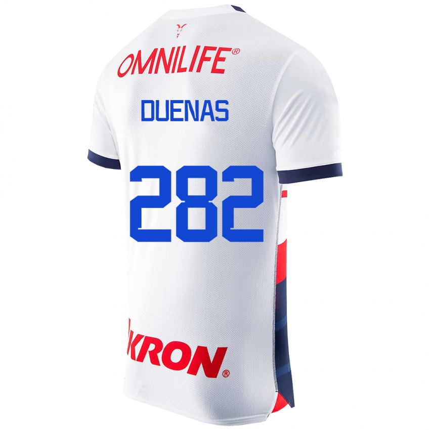 Mujer Camiseta Omar Dueñas #282 Blanco 2ª Equipación 2023/24 La Camisa Argentina