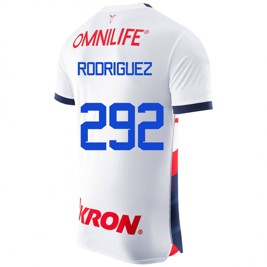 Mujer Camiseta Emiliano Rodríguez #292 Blanco 2ª Equipación 2023/24 La Camisa Argentina