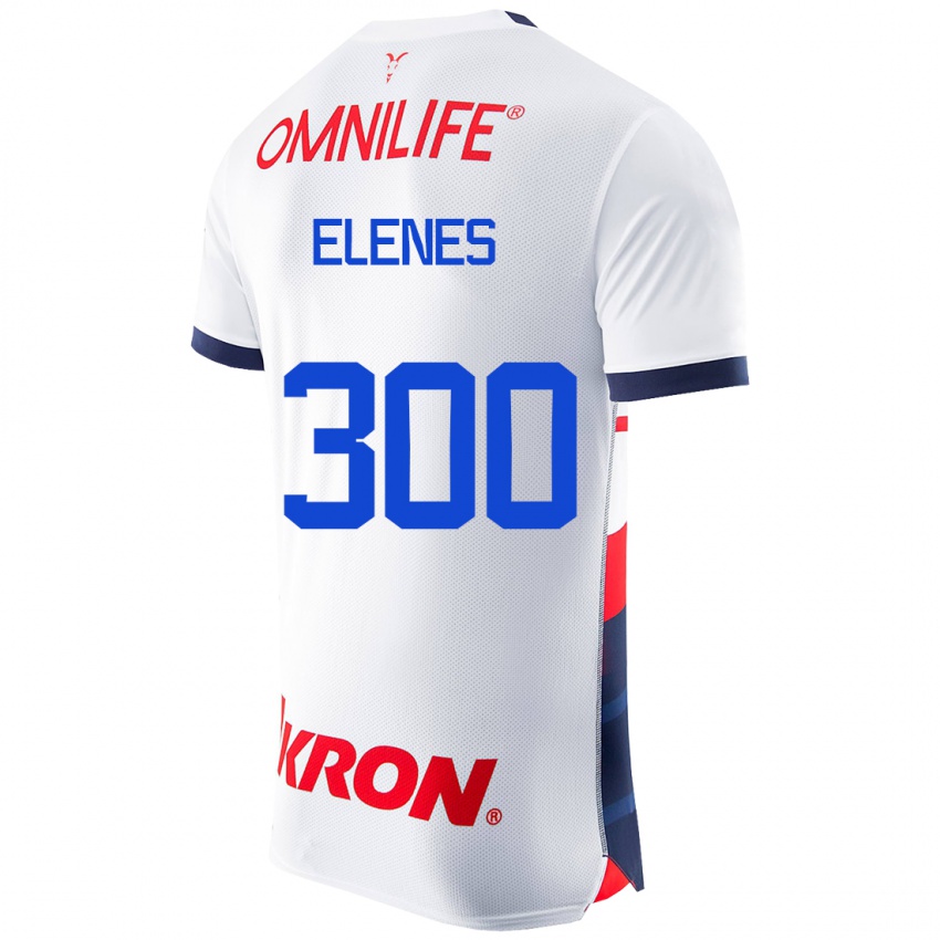 Mujer Camiseta José Elenes #300 Blanco 2ª Equipación 2023/24 La Camisa Argentina