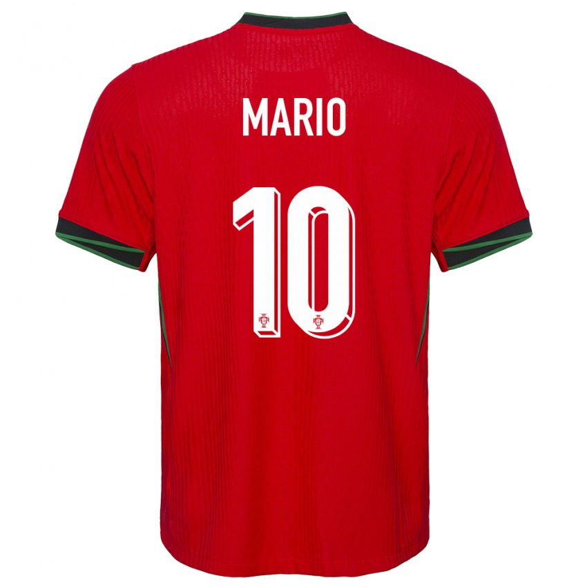 Niño Camiseta Portugal Joao Mario #10 Rojo 1ª Equipación 24-26 La Camisa Argentina