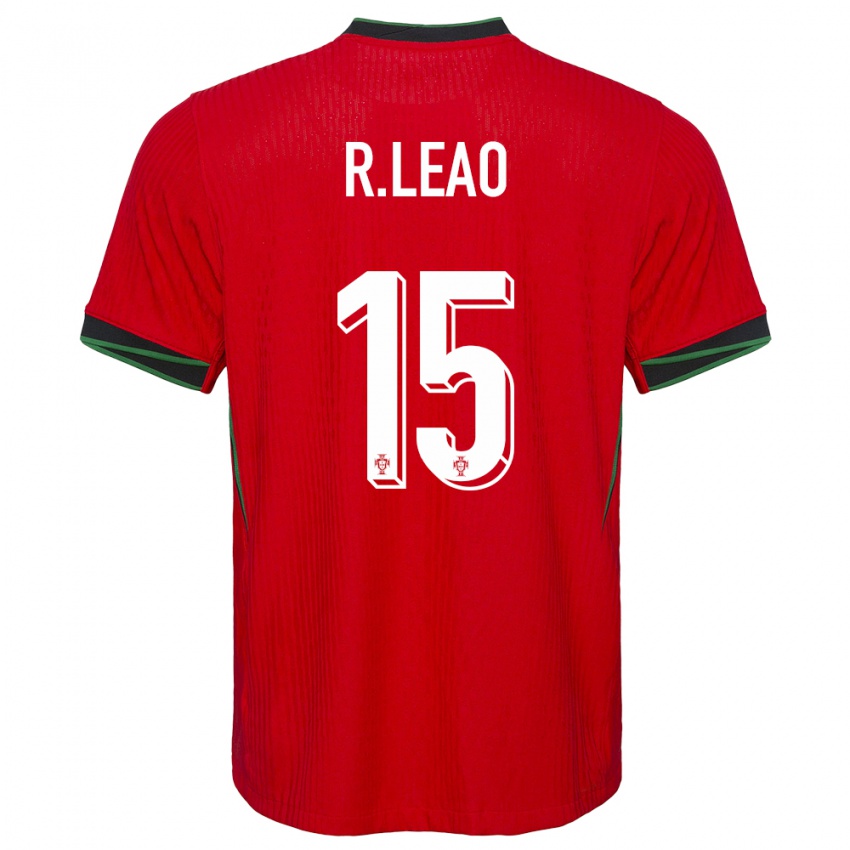Niño Camiseta Portugal Rafael Leao #15 Rojo 1ª Equipación 24-26 La Camisa Argentina