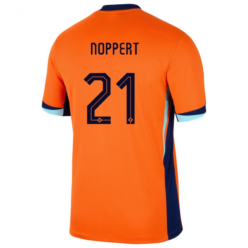Niño Camiseta Países Bajos Andries Noppert #21 Naranja 1ª Equipación 24-26 La Camisa Argentina