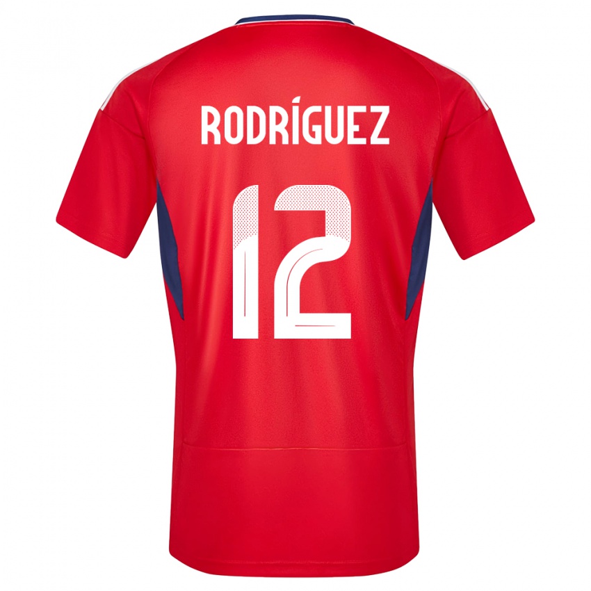 Niño Camiseta Costa Rica Lixy Rodriguez #12 Rojo 1ª Equipación 24-26 La Camisa Argentina