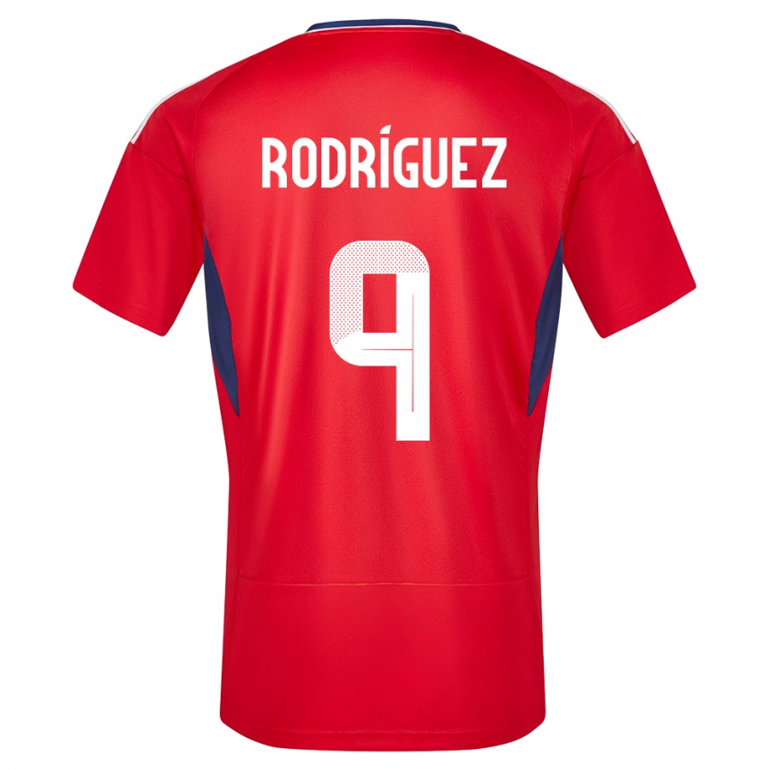 Niño Camiseta Costa Rica Doryan Rodriguez #9 Rojo 1ª Equipación 24-26 La Camisa Argentina