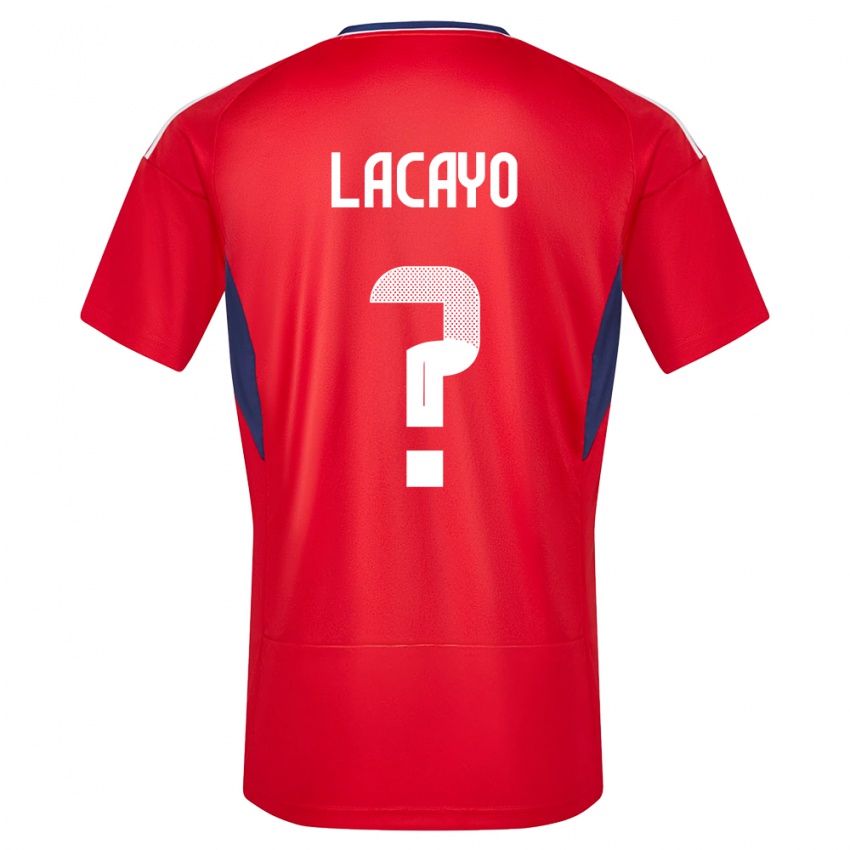 Niño Camiseta Costa Rica Marcelo Lacayo #0 Rojo 1ª Equipación 24-26 La Camisa Argentina