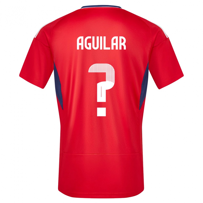 Niño Camiseta Costa Rica Deylan Aguilar #0 Rojo 1ª Equipación 24-26 La Camisa Argentina