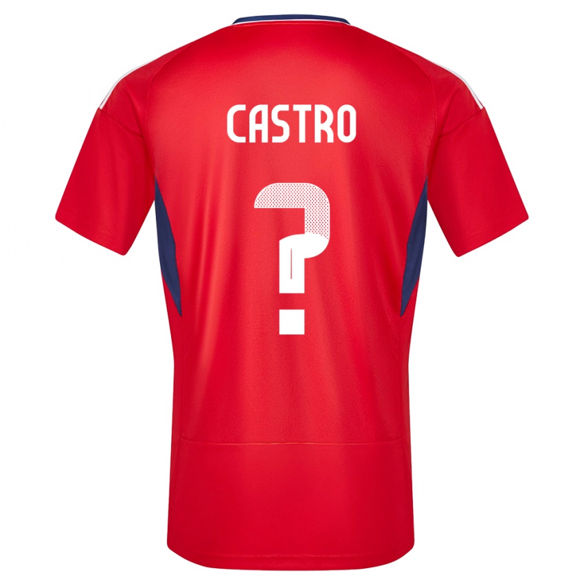 Niño Camiseta Costa Rica Mathias Castro #0 Rojo 1ª Equipación 24-26 La Camisa Argentina