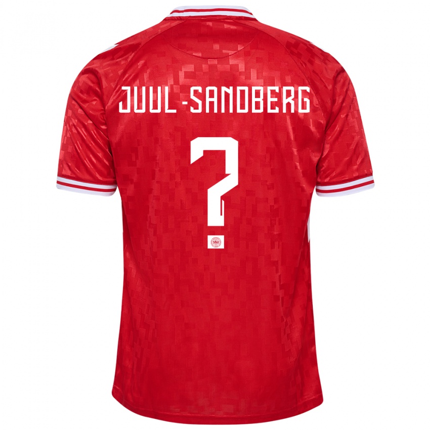 Niño Camiseta Dinamarca Nikolaj Juul-Sandberg #0 Rojo 1ª Equipación 24-26 La Camisa Argentina