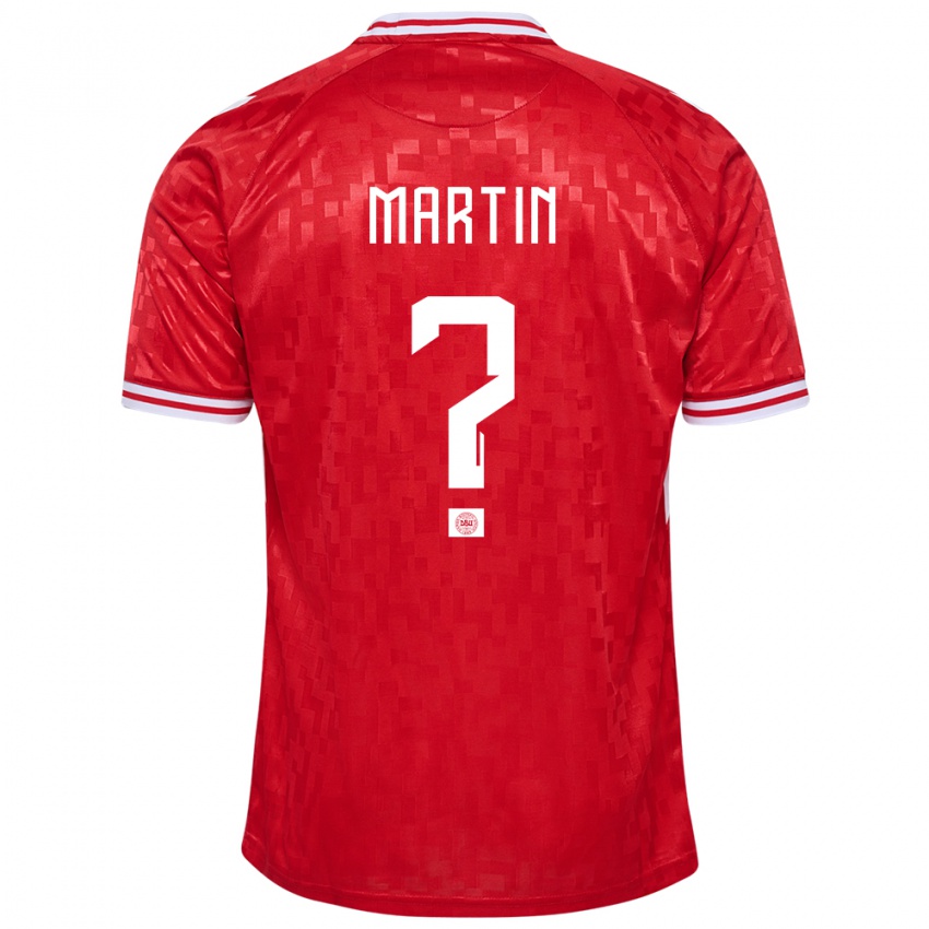 Niño Camiseta Dinamarca Lucas Martin #0 Rojo 1ª Equipación 24-26 La Camisa Argentina