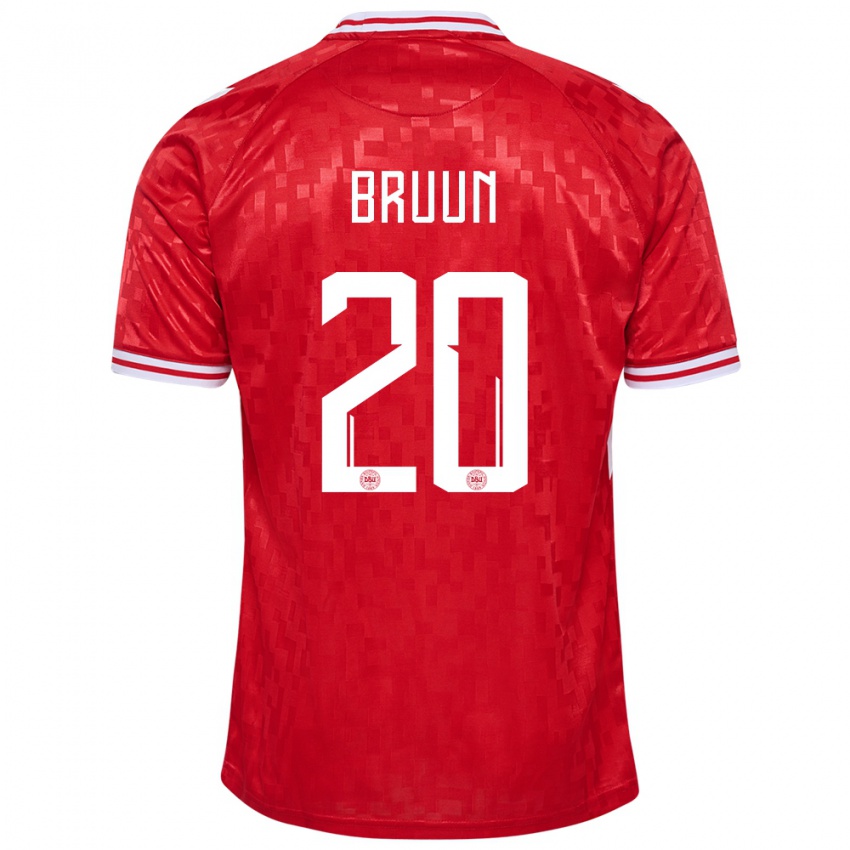 Niño Camiseta Dinamarca Signe Bruun #20 Rojo 1ª Equipación 24-26 La Camisa Argentina