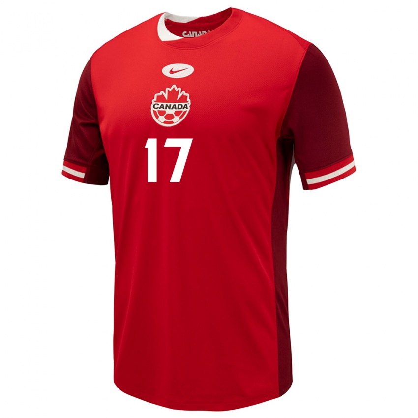 Niño Camiseta Canadá Patrick Metcalfe #17 Rojo 1ª Equipación 24-26 La Camisa Argentina