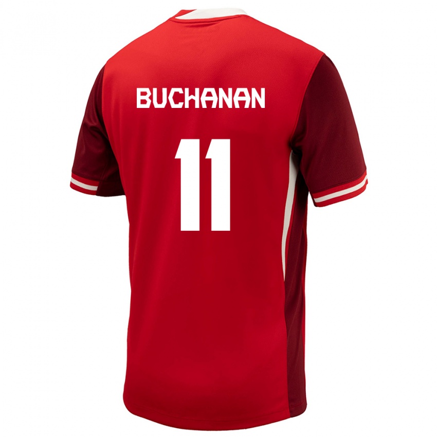Niño Camiseta Canadá Tajon Buchanan #11 Rojo 1ª Equipación 24-26 La Camisa Argentina