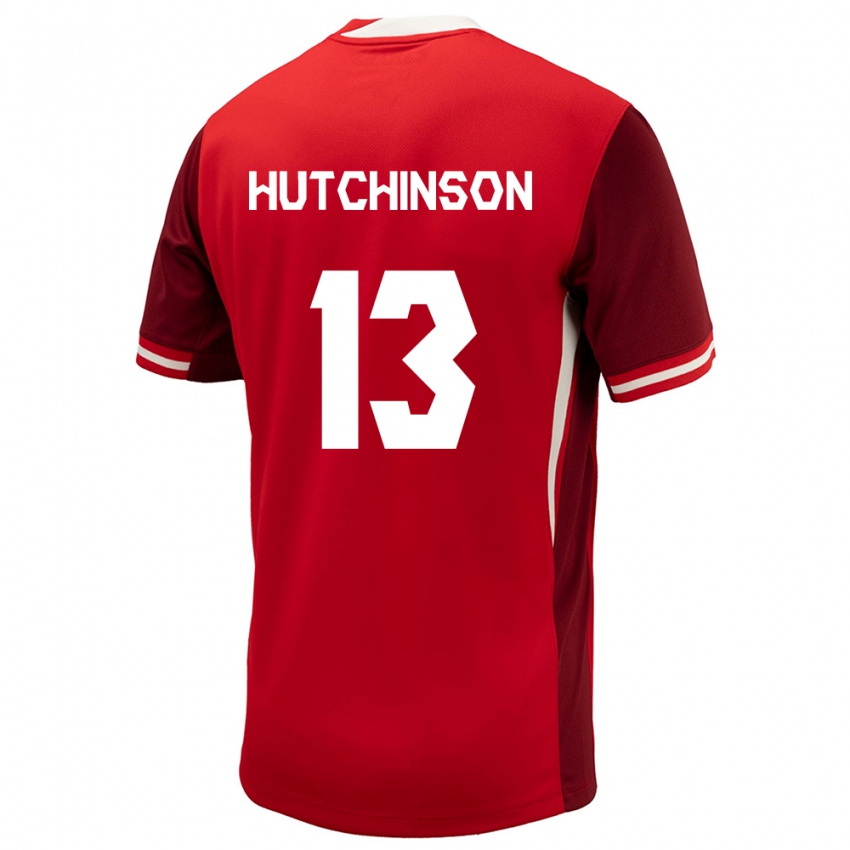 Niño Camiseta Canadá Atiba Hutchinson #13 Rojo 1ª Equipación 24-26 La Camisa Argentina