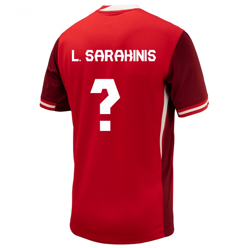 Niño Camiseta Canadá Lucas Sarakinis #0 Rojo 1ª Equipación 24-26 La Camisa Argentina