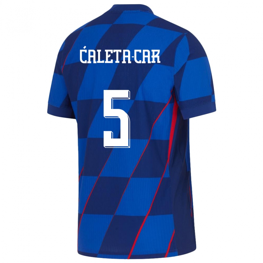 Niño Camiseta Croacia Duje Caleta Car #5 Azul 2ª Equipación 24-26 La Camisa Argentina