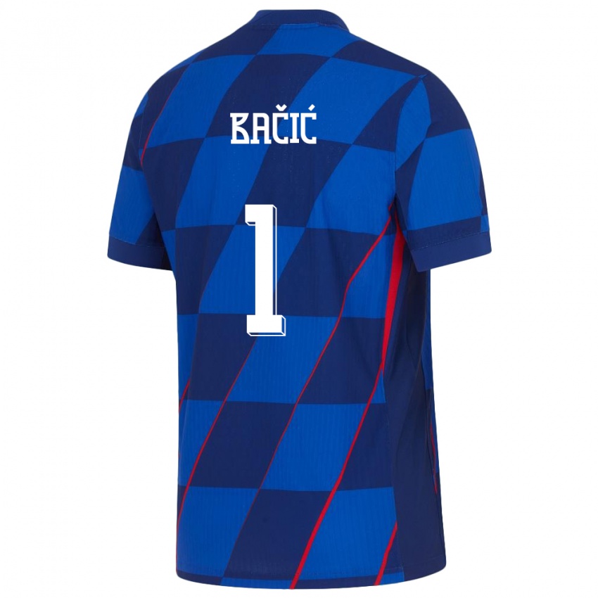 Niño Camiseta Croacia Doris Bacic #1 Azul 2ª Equipación 24-26 La Camisa Argentina