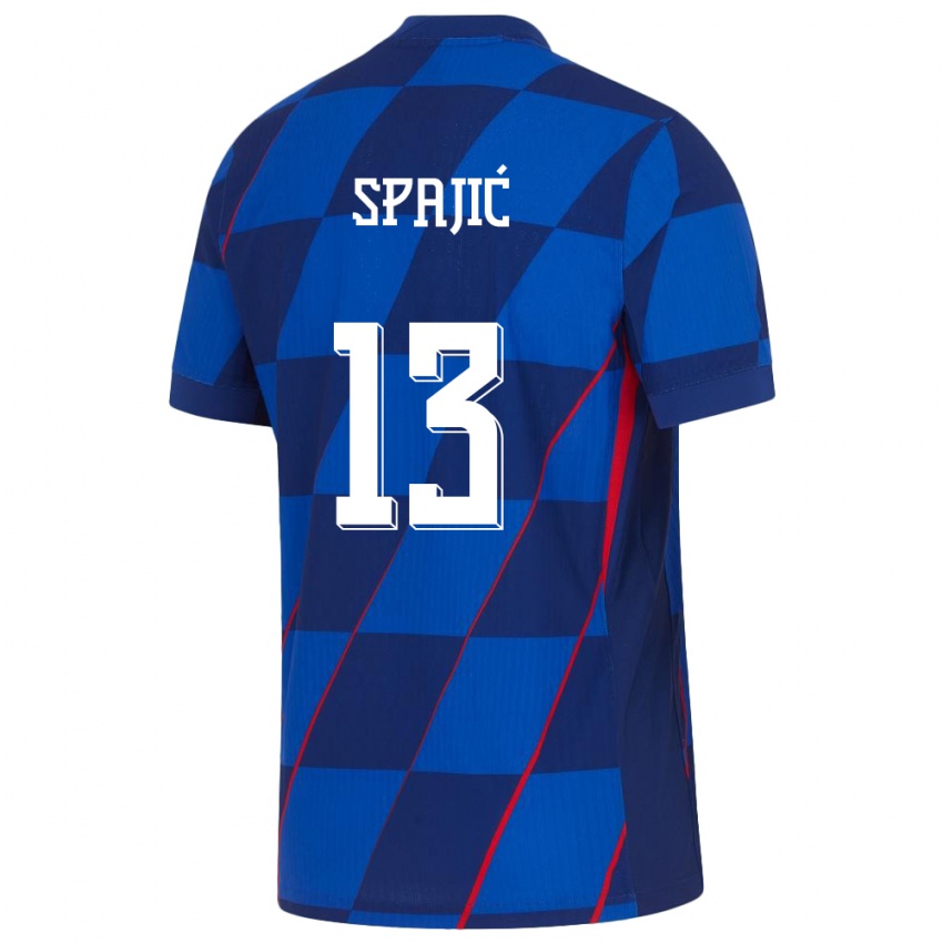 Niño Camiseta Croacia Helena Spajic #13 Azul 2ª Equipación 24-26 La Camisa Argentina