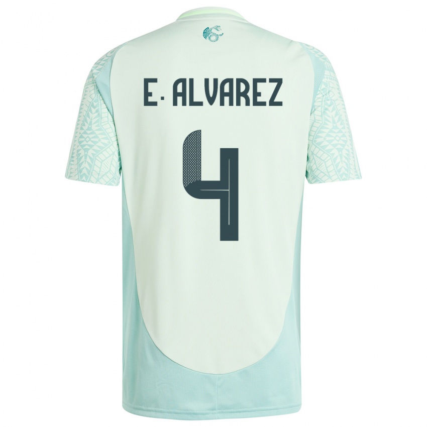 Niño Camiseta México Edson Alvarez #4 Lino Verde 2ª Equipación 24-26 La Camisa Argentina