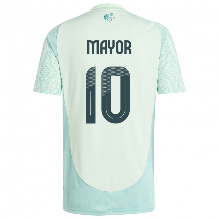 Niño Camiseta México Stephany Mayor #10 Lino Verde 2ª Equipación 24-26 La Camisa Argentina