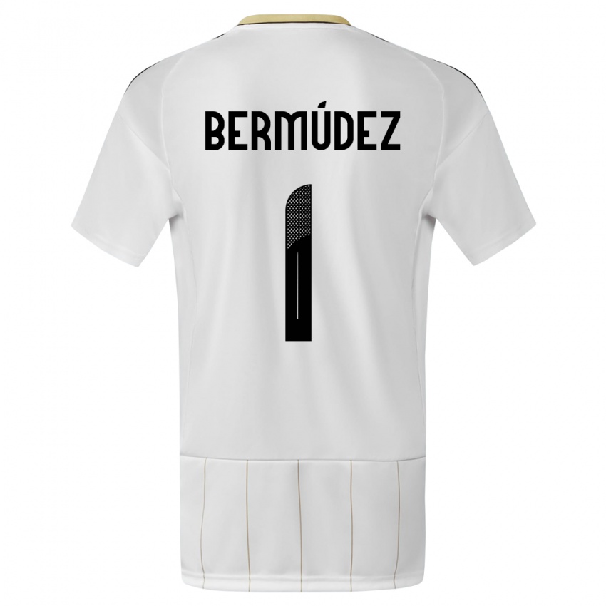 Niño Camiseta Costa Rica Noelia Bermudez #1 Blanco 2ª Equipación 24-26 La Camisa Argentina