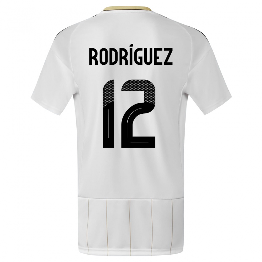 Niño Camiseta Costa Rica Lixy Rodriguez #12 Blanco 2ª Equipación 24-26 La Camisa Argentina
