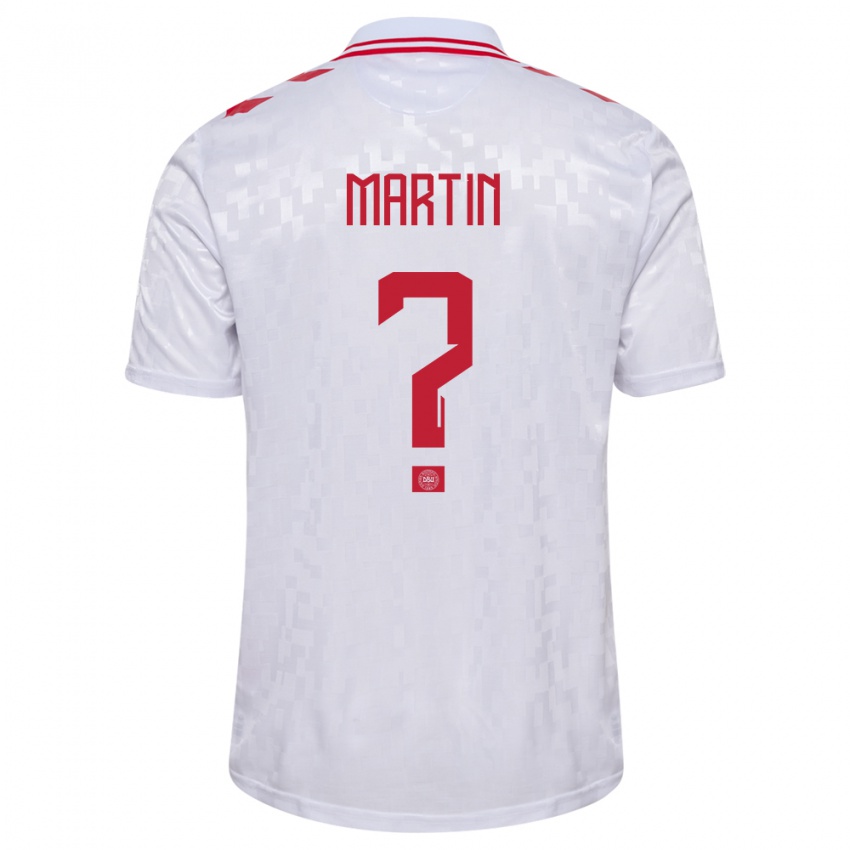 Niño Camiseta Dinamarca Lucas Martin #0 Blanco 2ª Equipación 24-26 La Camisa Argentina