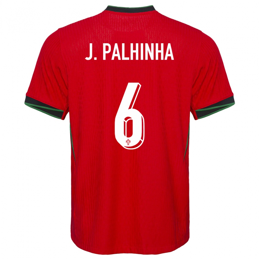 Hombre Camiseta Portugal Joao Palhinha #6 Rojo 1ª Equipación 24-26 La Camisa Argentina