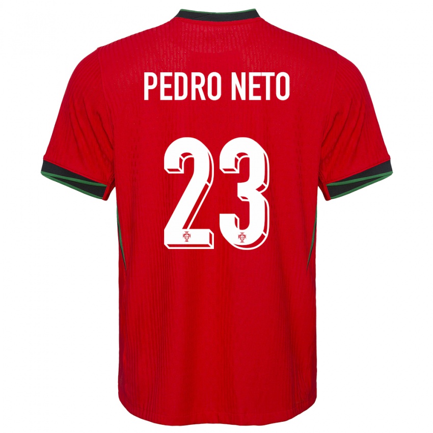 Hombre Camiseta Portugal Pedro Neto #23 Rojo 1ª Equipación 24-26 La Camisa Argentina