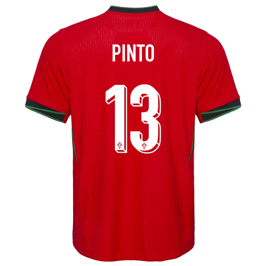 Hombre Camiseta Portugal Fatima Pinto #13 Rojo 1ª Equipación 24-26 La Camisa Argentina