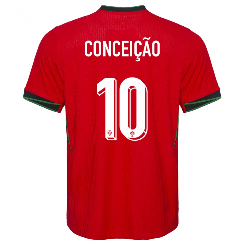 Hombre Camiseta Portugal Francisco Conceicao #10 Rojo 1ª Equipación 24-26 La Camisa Argentina
